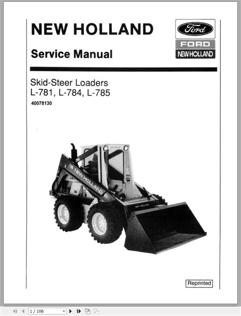 free new holland skid steer shop manual|jensales new holland l784 manual.